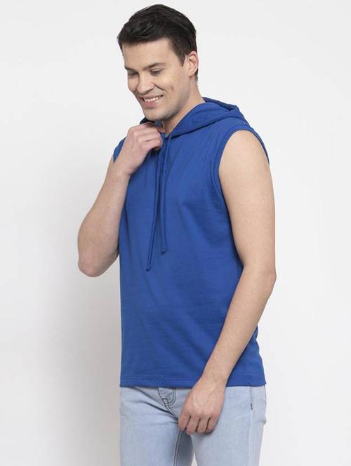sleeveless solid hooded t-shirt - 19694501 - Very Small Image - 1