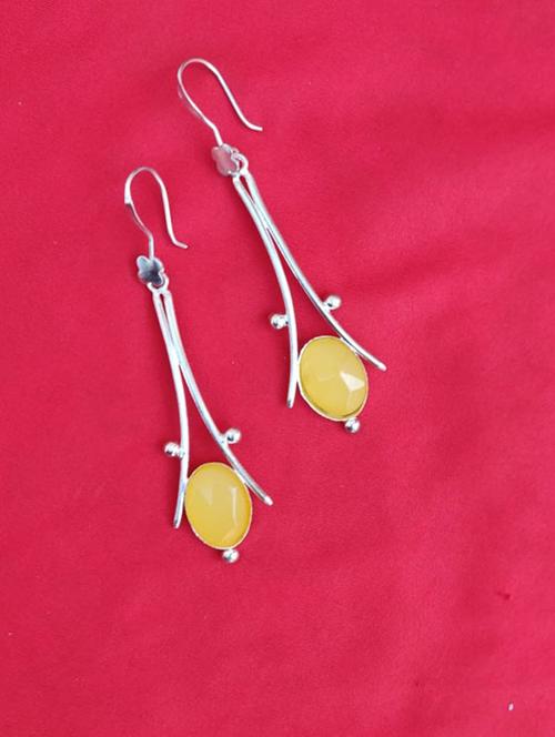 yellow colored drop earring - 19695670 - Very Small Image - 1