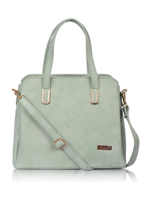 green leatherette (pu) handbag - 19695915 - Very Small Image - 1