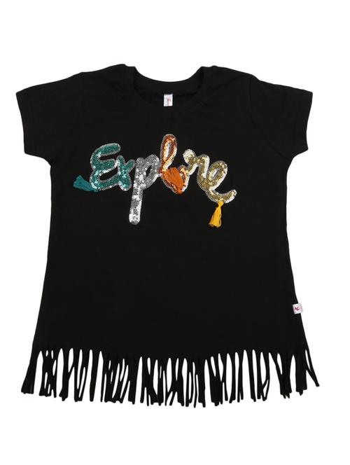 girls round neck printed regular tees - 19696385 - Very Small Image - 1