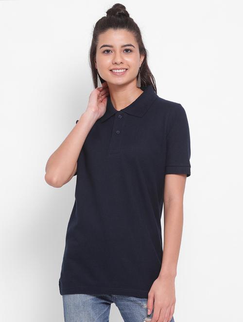 women's plain polo neck t-shirt - 19696787 - Very Small Image - 1