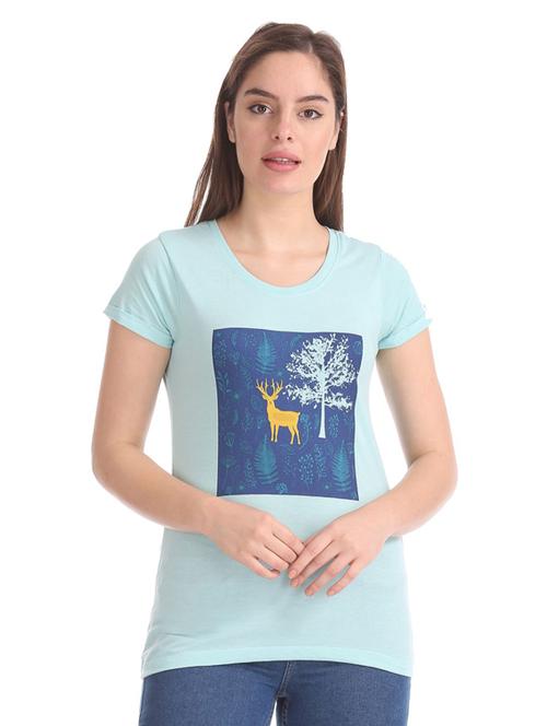 round neck printed regular tees - 19696892 - Very Small Image - 1