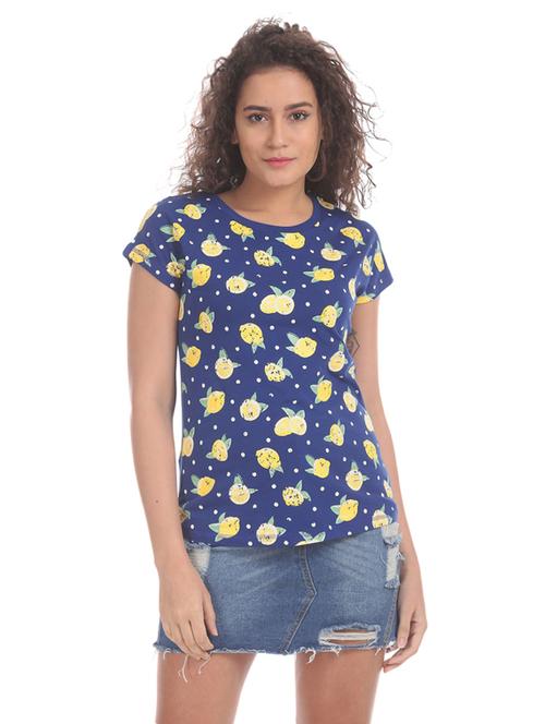 round neck printed regular tees - 19696942 - Very Small Image - 1