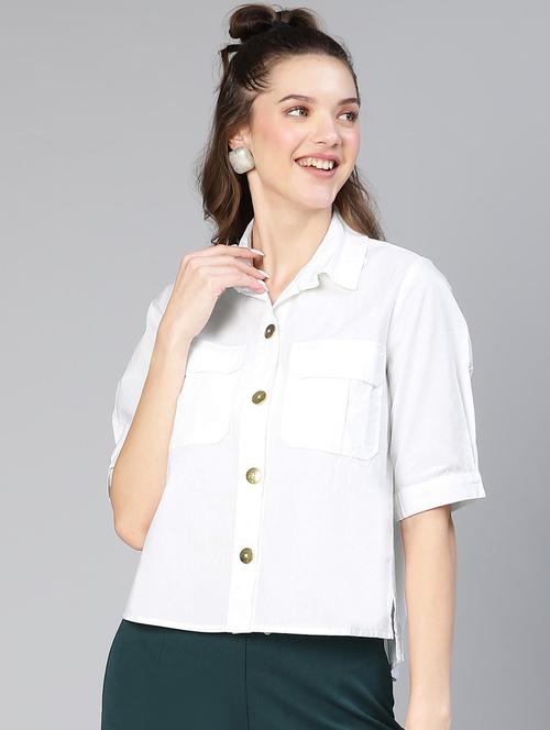 white cotton regular shirt - 19697067 - Very Small Image - 1