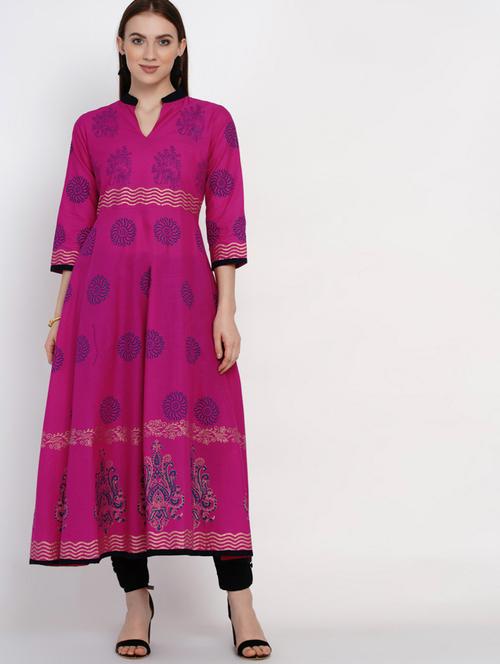 women's flared kurta - 19697401 - Very Small Image - 1