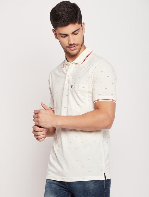 printed cotton polo t-shirt - 19698759 - Very Small Image - 1