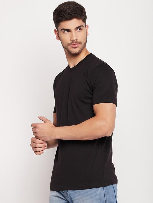round neck solid regular t-shirt - 19698800 - Very Small Image - 1