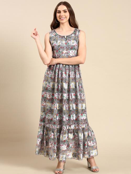 women's tiered dress floral dress - 19698855 - Very Small Image - 1