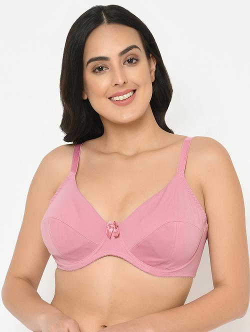 pink polyester plus bra - 19699233 - Very Small Image - 1