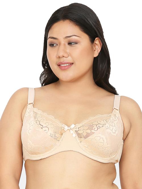 beige nylon plus bra - 19699244 - Very Small Image - 1