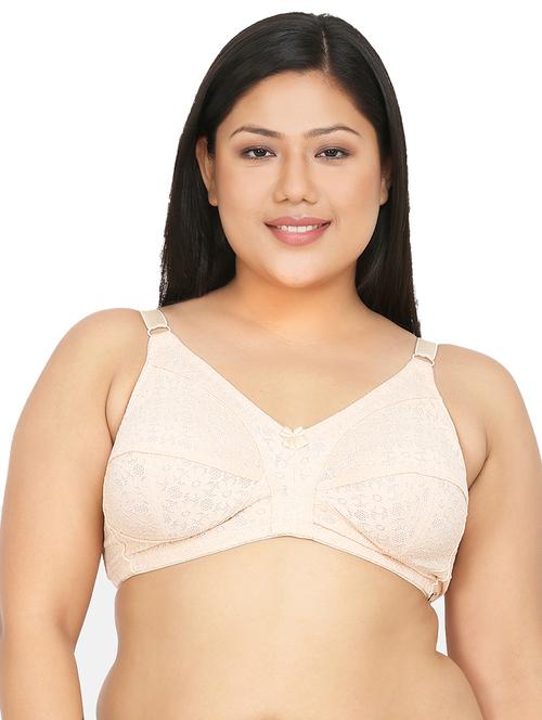 beige lace plus bra - 19699280 - Very Small Image - 1