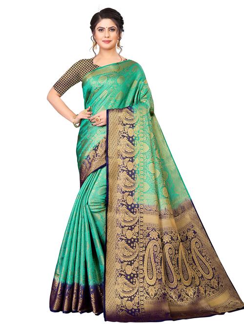 self design kanjivaram saree - 19699788 - Very Small Image - 1