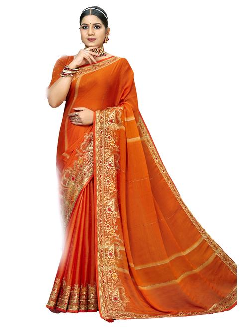 self designed woven saree with blouse - 19700106 - Very Small Image - 1