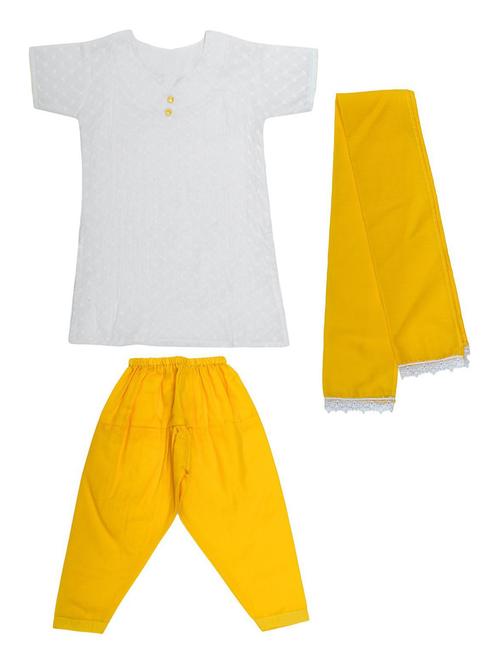 yellow self design patiyala suit set - 19701287 - Very Small Image - 1