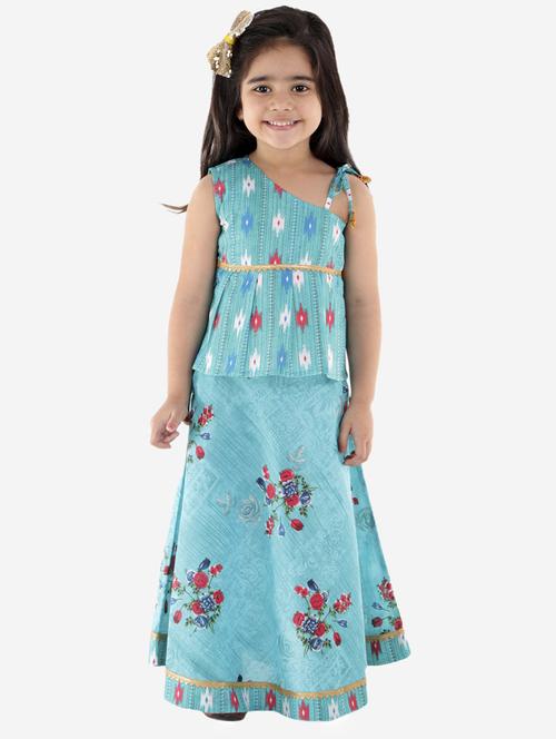 light blue printed lehenga choli - 19701368 - Very Small Image - 1