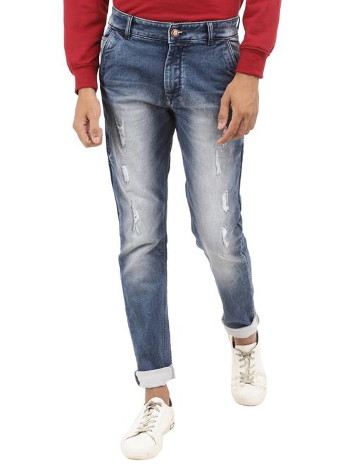 mens slim fit distressed jeans - 19701443 - Very Small Image - 1
