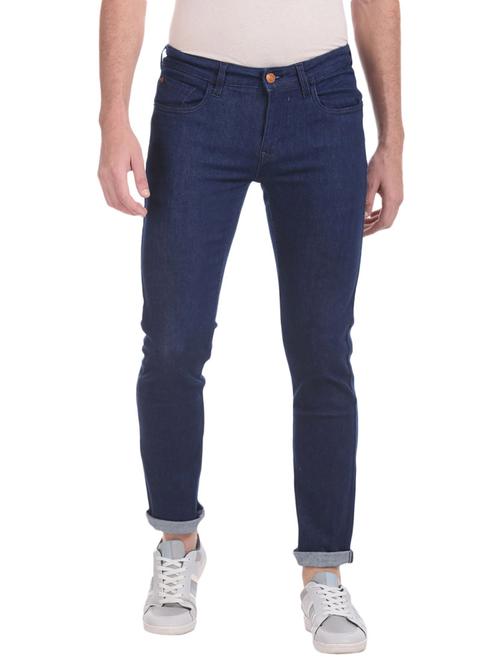 low rise solid plain jeans - 19701555 - Very Small Image - 1