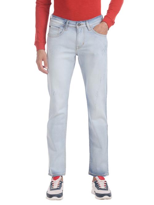 low rise solid heavy washed jeans - 19701558 - Very Small Image - 1