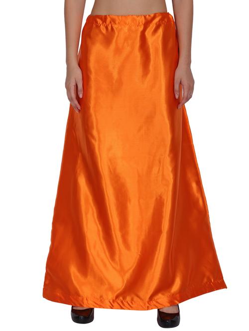 orange satin straight petticoat - 19702335 - Very Small Image - 1