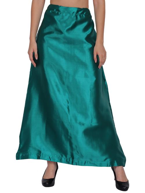 green satin straight petticoat - 19702340 - Very Small Image - 1