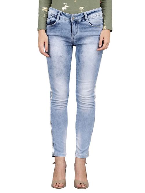 low rise stone wash skinny fit jeans - 19702381 - Very Small Image - 1