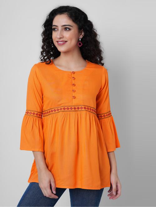 orange solid regular top - 19702911 - Very Small Image - 1