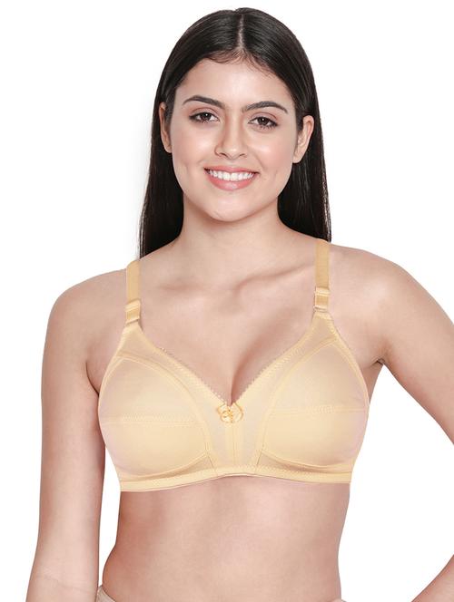 cream poly spandex tshirt bra - 19706992 - Very Small Image - 1