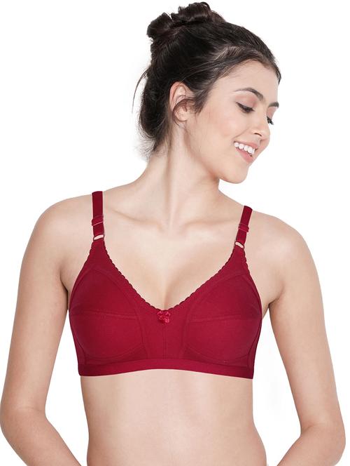 red poly spandex tshirt bra - 19707004 - Very Small Image - 1