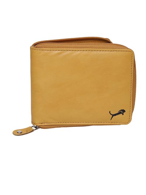 yellow genuine leather wallet - 19707718 - Very Small Image - 1