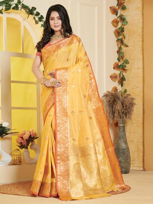 self design banarasi saree - 19708636 - Very Small Image - 1