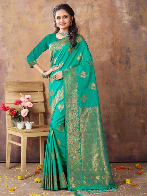 self design woven saree - 19708710 - Very Small Image - 1