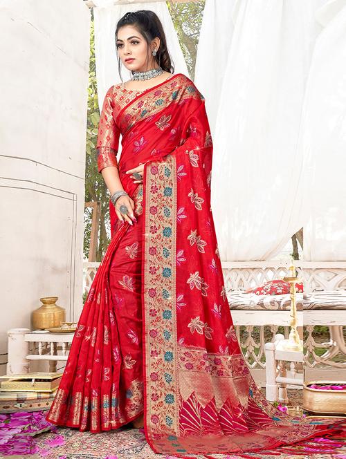 self design woven saree - 19708787 - Very Small Image - 1