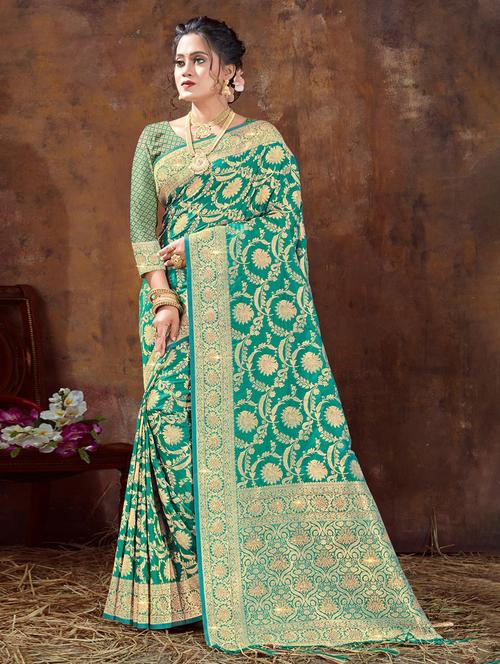 self design woven saree - 19708791 - Very Small Image - 1