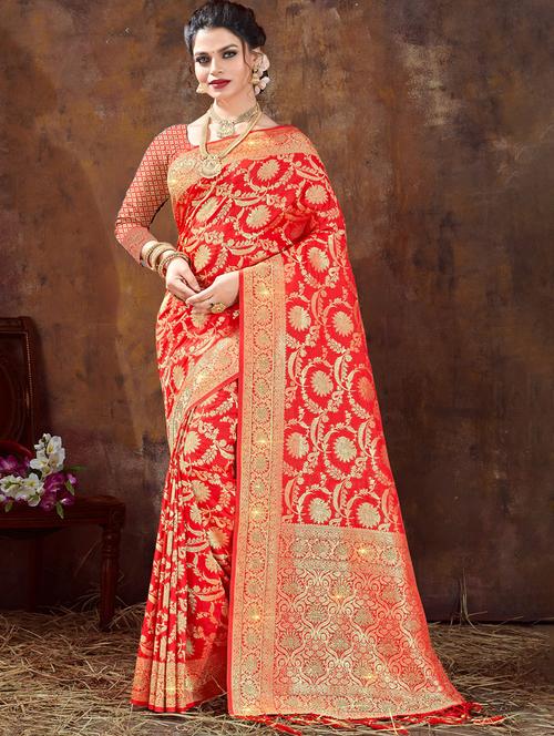 self design woven saree - 19708794 - Very Small Image - 1