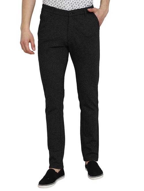 navy blue cotton chinos casual trousers - 19709407 - Very Small Image - 1