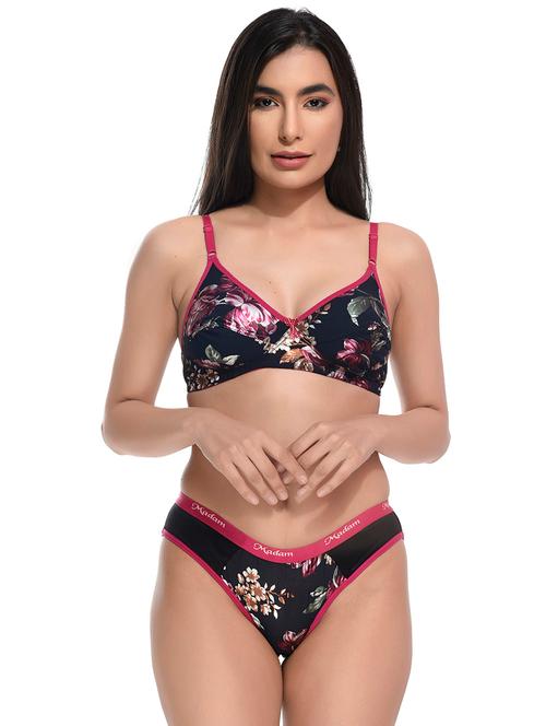 printed bras and panty set - 19710450 - Very Small Image - 1