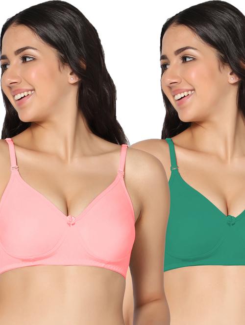 multi colored cotton tshirt bra - 19710568 - Very Small Image - 1