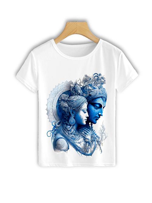 round neck shiv parvati front print t-shirt - 19710836 - Very Small Image - 1
