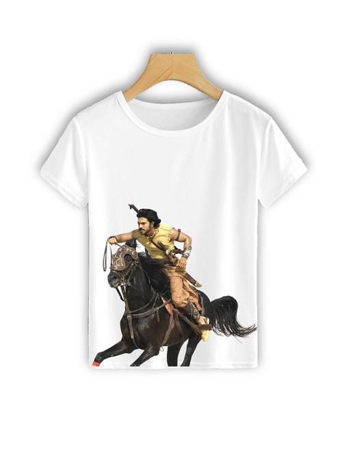 round neck ram charan front print t-shirt - 19710843 - Very Small Image - 1