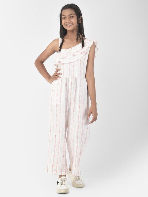 girls printed full length jumpsuit - 19710913 - Very Small Image - 1