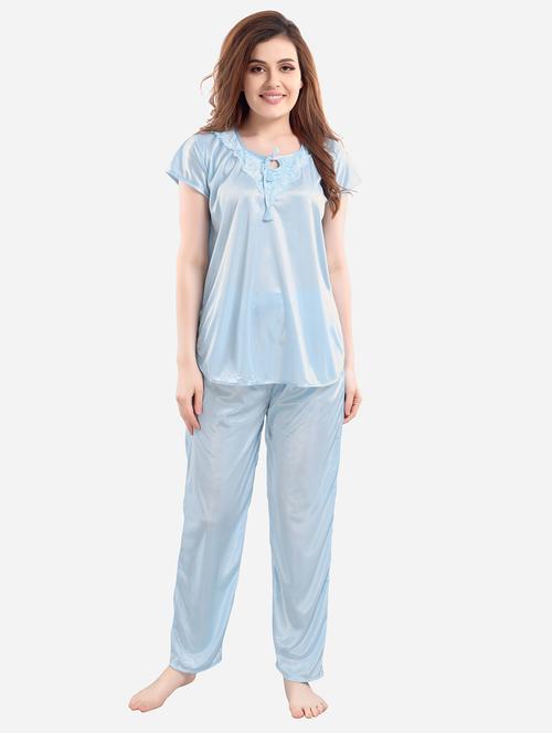 satin nightwear set - 19711346 - Very Small Image - 1