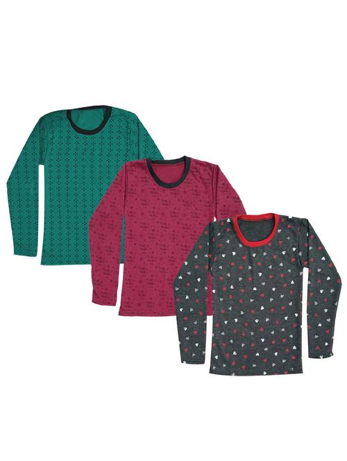 girls pack of 3 printed tees - 19711928 - Very Small Image - 1