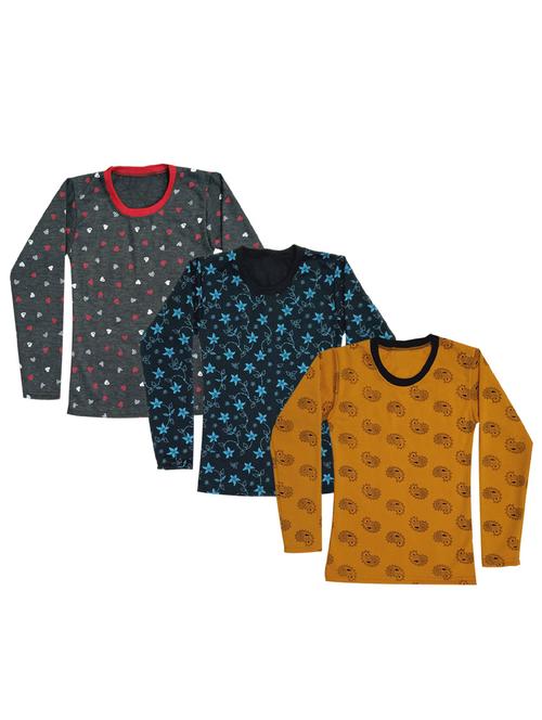 girls pack of 3 printed tees - 19711952 - Very Small Image - 1