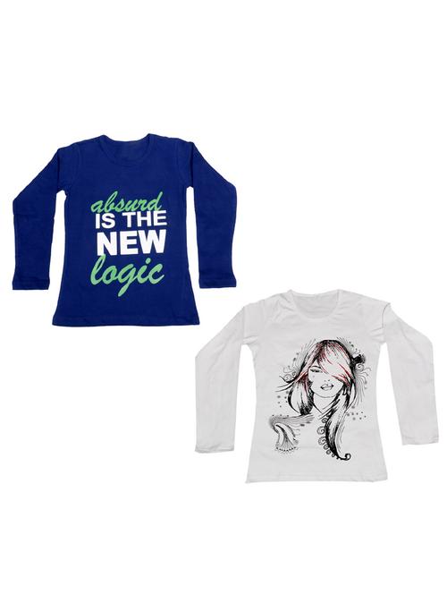 girls pack of 2 printed tees - 19712086 - Very Small Image - 1