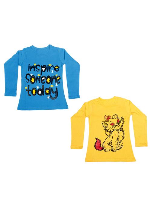 girls pack of 2 printed tees - 19712142 - Very Small Image - 1