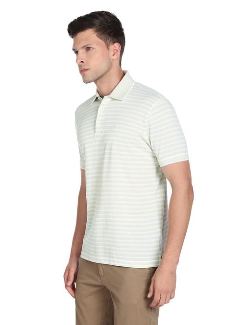 striped cotton polo t-shirt - 19712936 - Very Small Image - 1