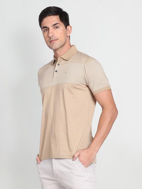 striped cotton polo t-shirt - 19712940 - Very Small Image - 1