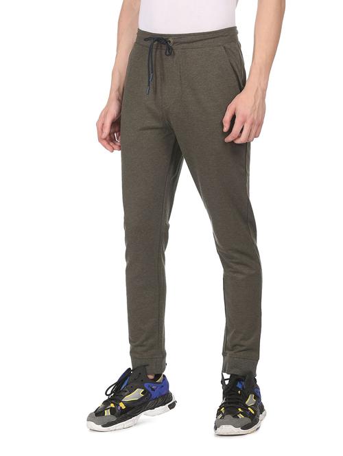 olive solid regular fit jogger - 19713195 - Very Small Image - 1