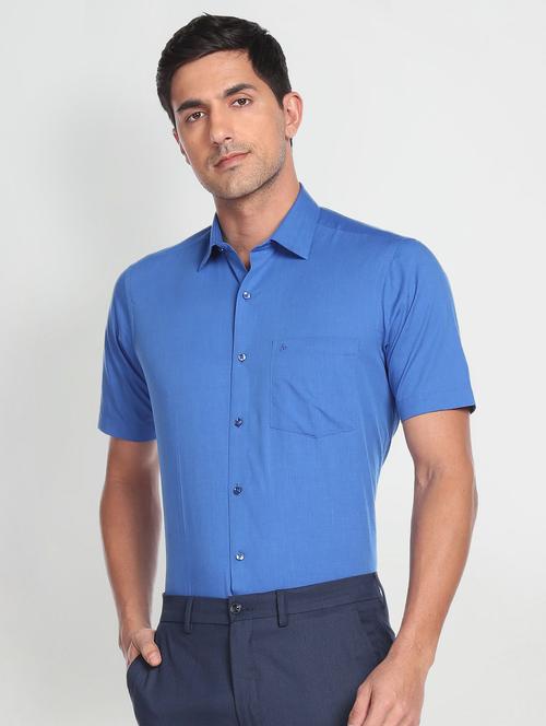 short sleeve solid formal shirt - 19713491 - Very Small Image - 1
