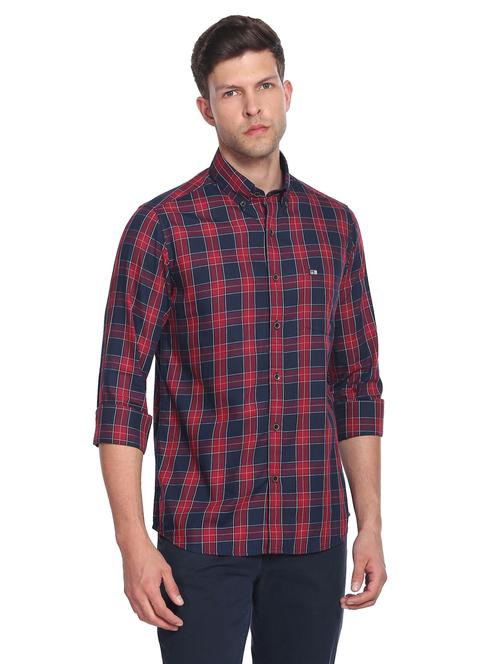 red cotton casual shirt - 19713502 - Very Small Image - 1